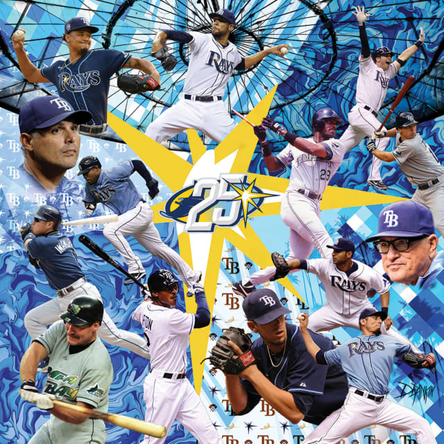 Picture of rays player in a collage